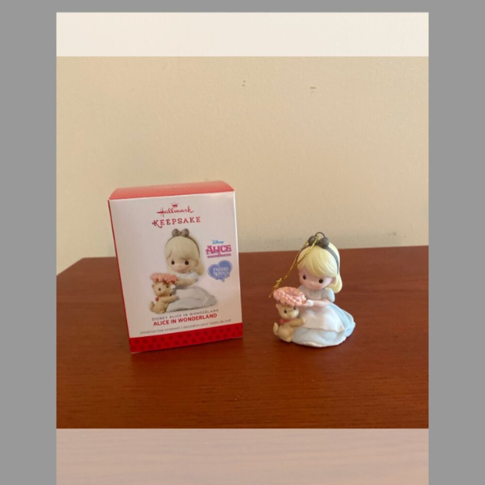 Alice in Wonderland Precious Moments Hallmark Keepsake Ornament